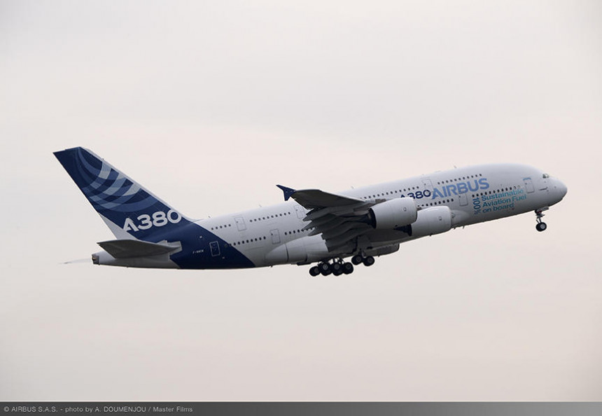 Airbus realiza vuelo con combustible de aviación sostenible